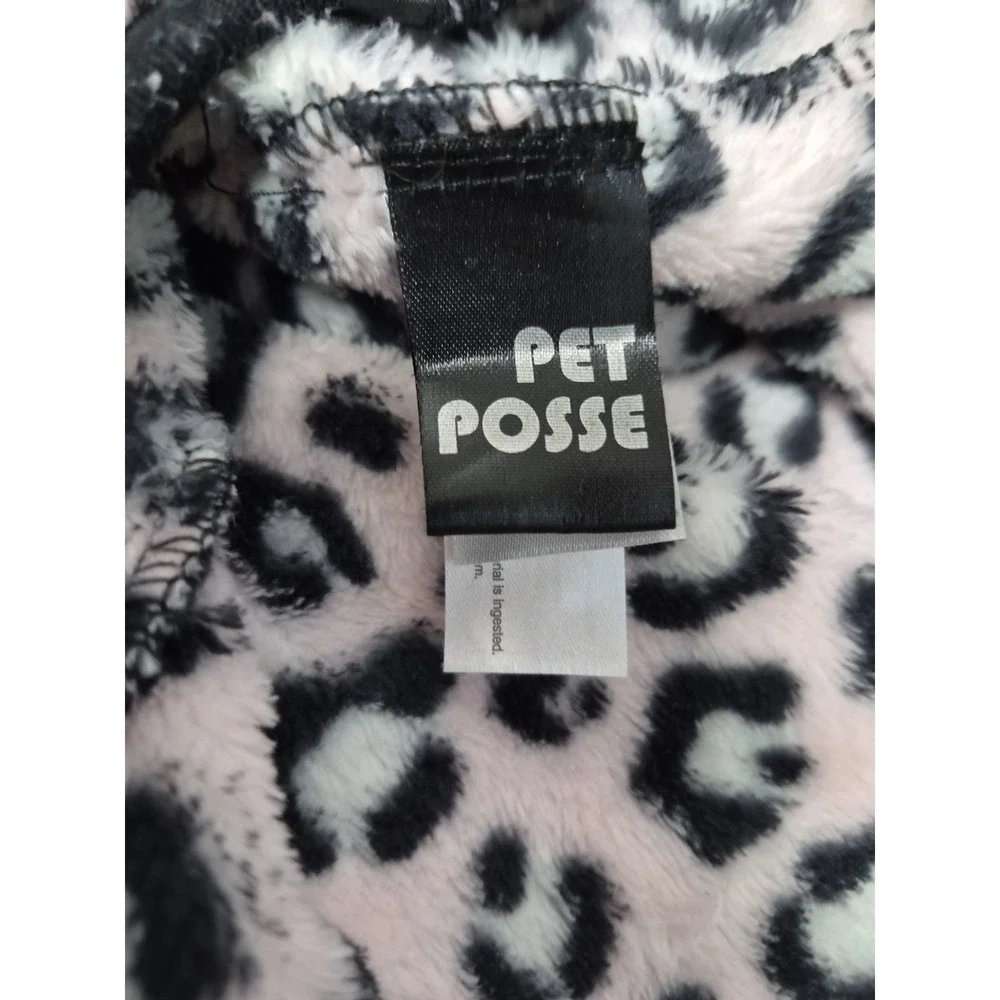 PET POSSE Pink Leopard Dog Pajamas Size Medium